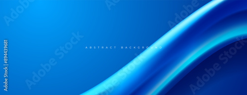 minimal blue liquid holographic abstract background