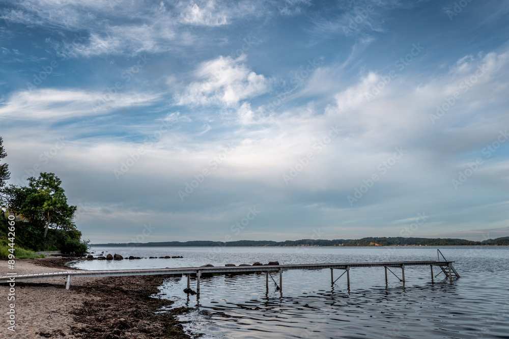 Small beach Daugaard at Vejle fjord in Denmark Small beach Daugaard at Vejle fjord in Denmark