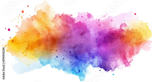 Watercolor splash colorful vector background