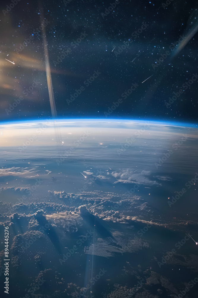 close up View of the planet earth from space close up View of the planet earth from space