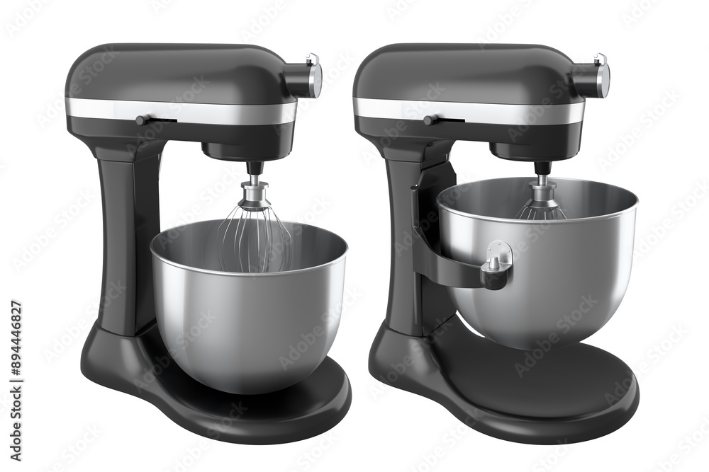 Modern kitchen mixer for cooking, blending and mixing on white background. Modern kitchen mixer for cooking, blending and mixing on white background.
