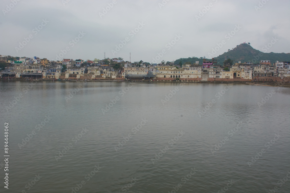 Pushkar Lake, pilgrimage site for Hindus and Sikhs, Ajmer, Rajasthan, India Pushkar Lake, pilgrimage site for Hindus and Sikhs, Ajmer, Rajasthan, India
