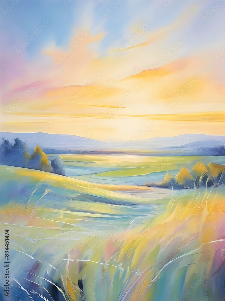 abstract watercolor background with sky and landscape abstract watercolor background with sky and landscape
