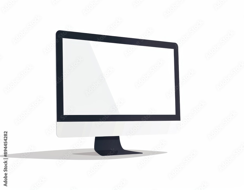 A computer monitor is shown in a white background A computer monitor is shown in a white background
