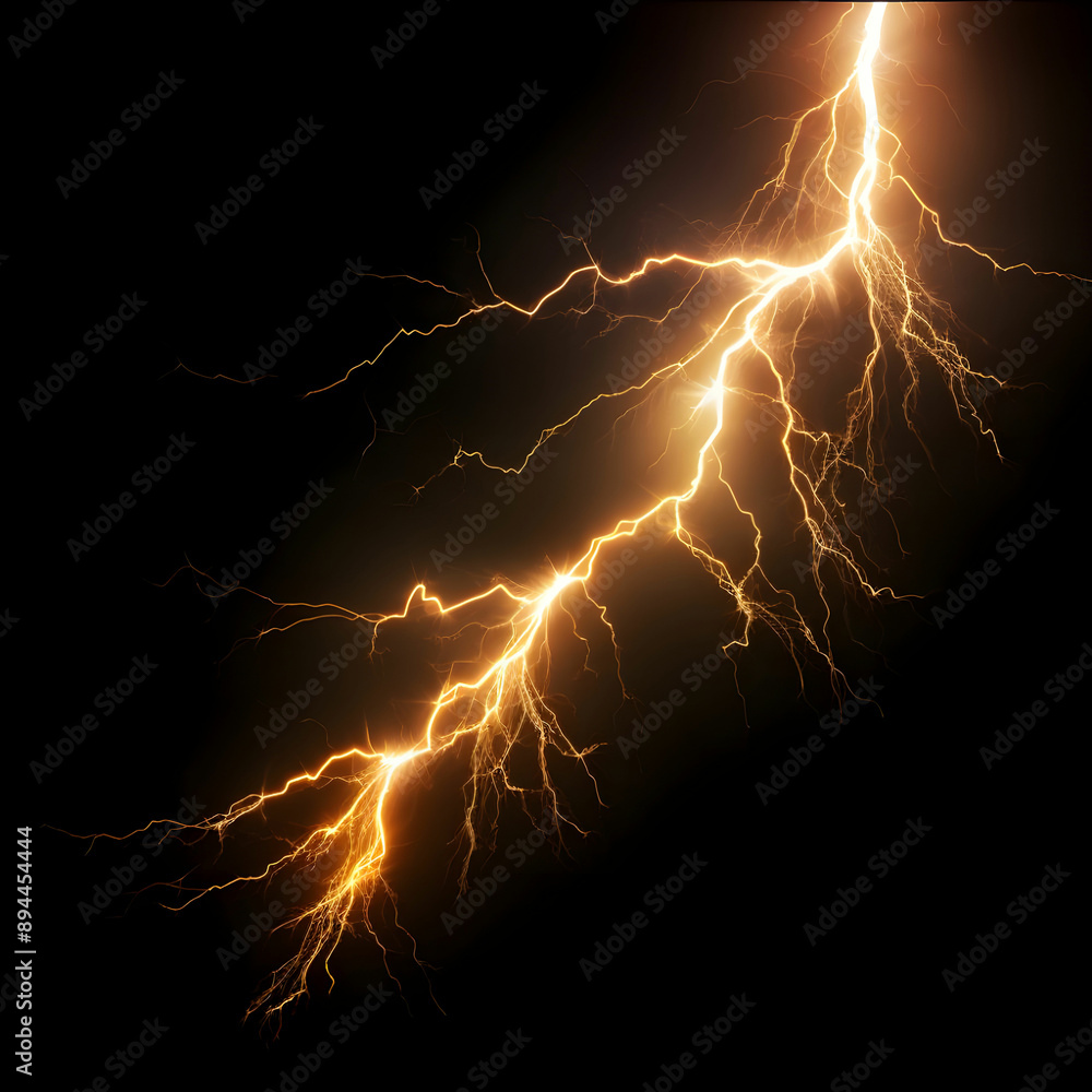 Easy to use real lightning PNG on white background Easy to use real lightning PNG on white background