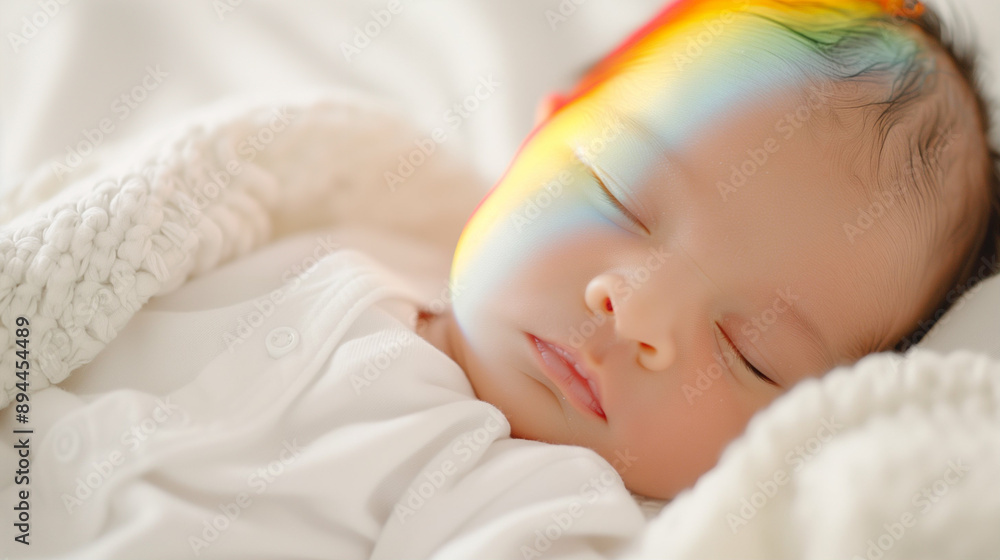 Sleeping Baby Portrait with Soft Lighting and Cozy Blanket. Peaceful Infant Resting Adorable Newborn Image Perfect for Baby Photography Sleeping Baby Portrait with Soft Lighting and Cozy Blanket. Peaceful Infant Resting Adorable Newborn Image Perfect for Baby Photography