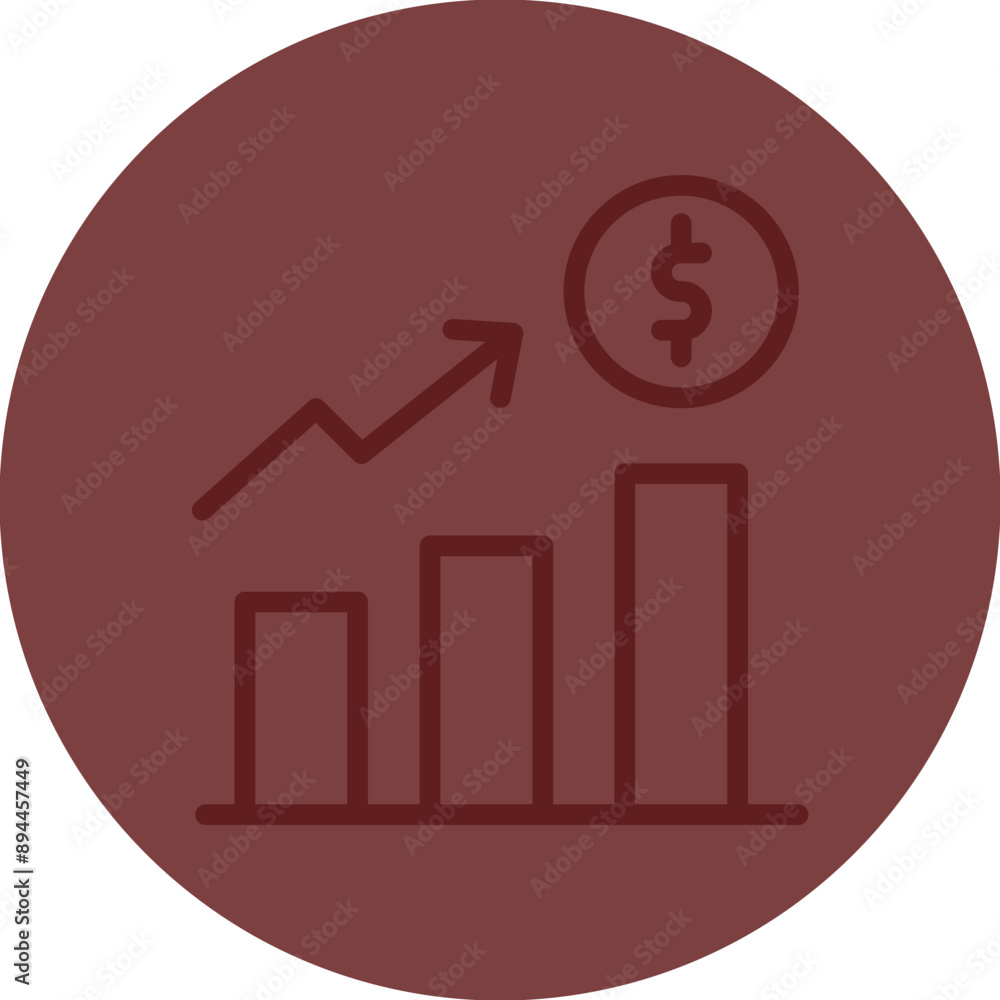 Growth Vector Line Maroon Circle Maroon Growth Vector Line Maroon Circle Maroon