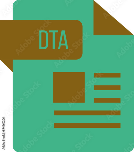 DTA  ip icon sharp corners lines and rectangle with symbol photo