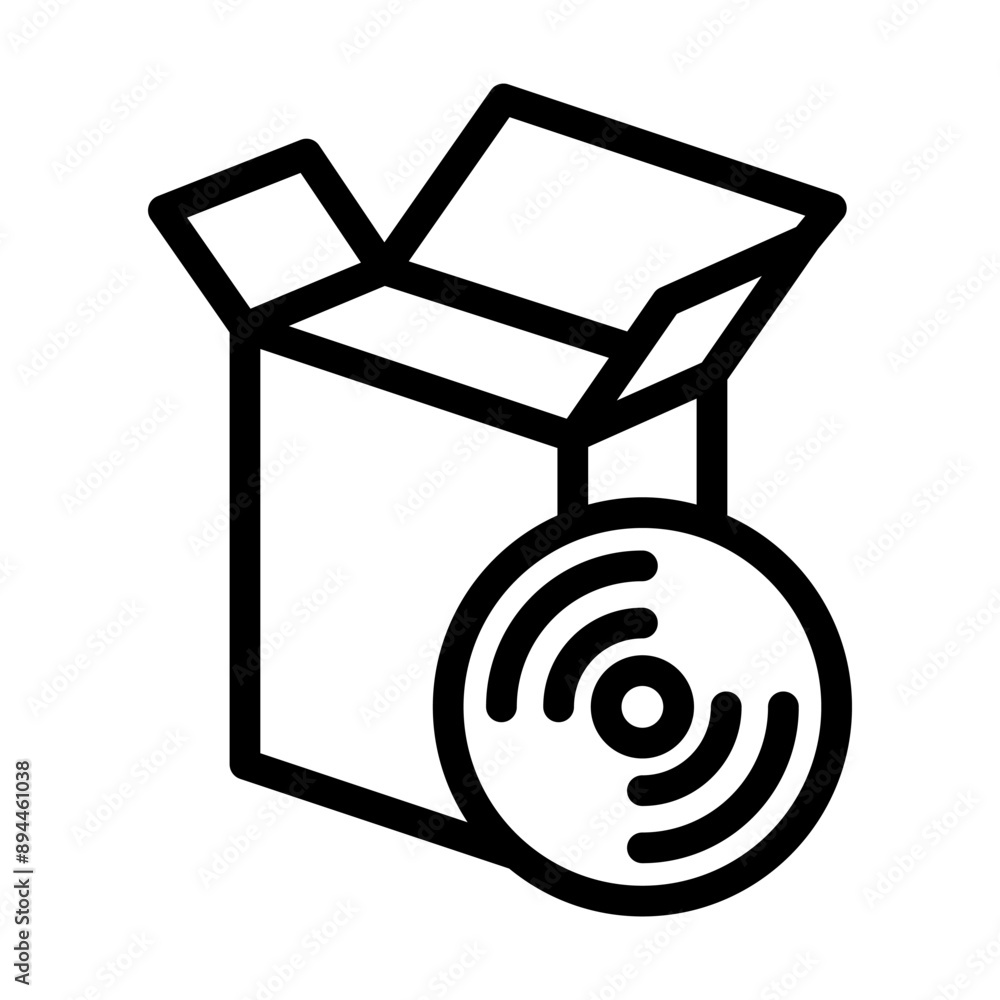 Application icon in thin line style. Vector illustration graphic design Application icon in thin line style. Vector illustration graphic design