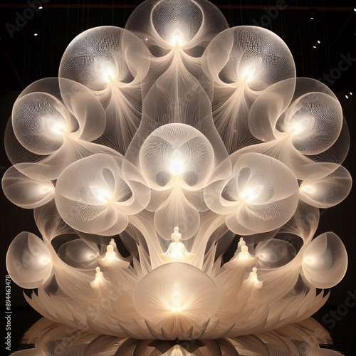 56 48. Translucent Light Sculpture_ A sculpture made from transl photo