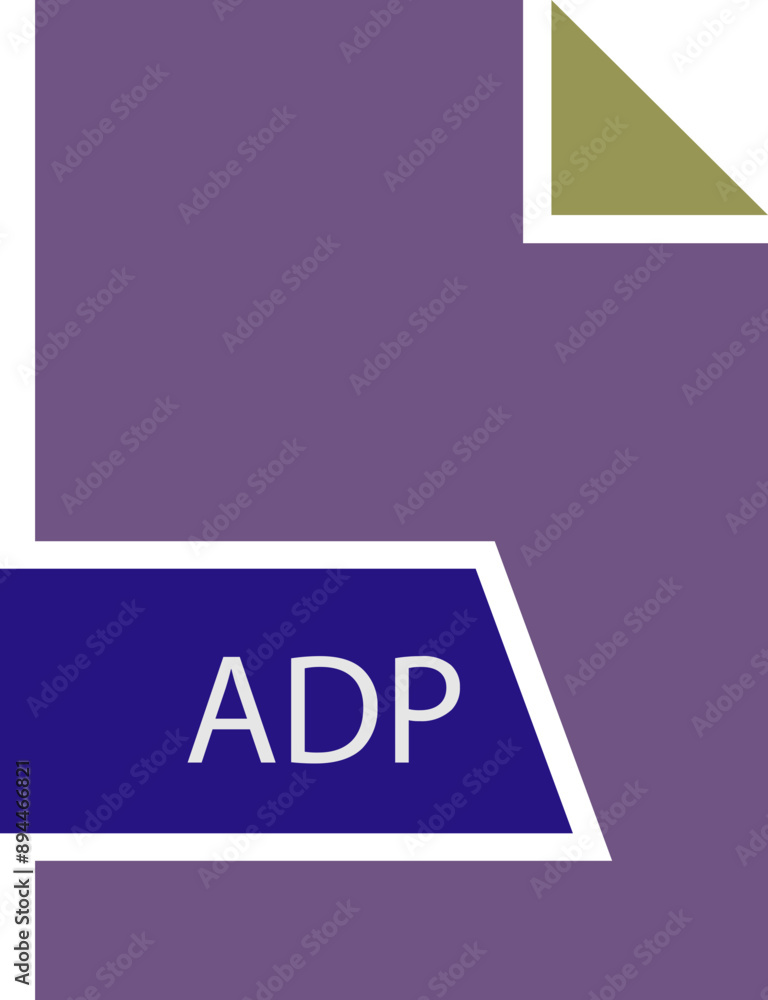 ADP File format icon shape ADP File format icon shape