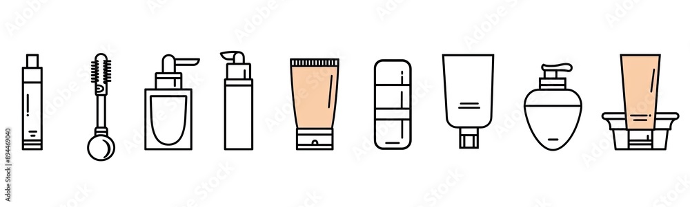 Beauty Products in Minimal Design Beauty Products in Minimal Design