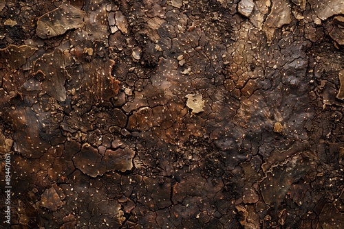 Cracked and weathered bark surface. Perfect for backgrounds, textures, and design elements.