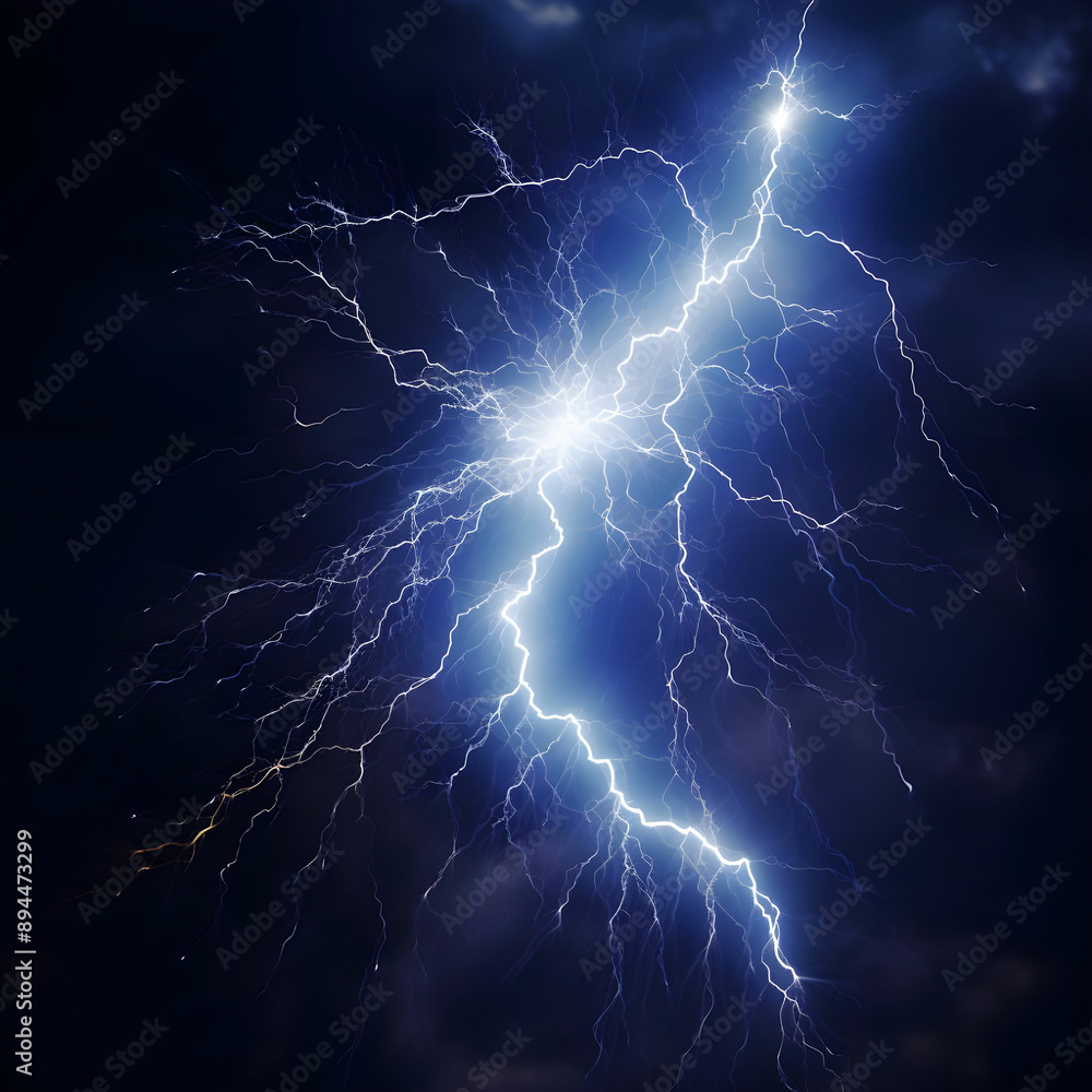 Easy to use real lightning PNG on white background Easy to use real lightning PNG on white background