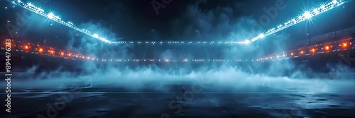 soccer stadium lights reflectors against black background