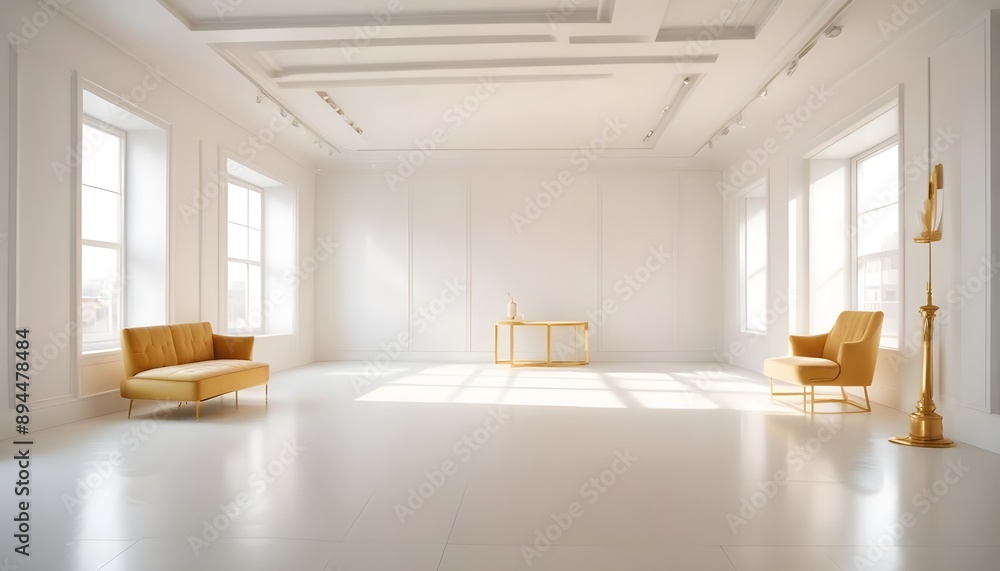 Photo interior modern design room 3d illustration Photo interior modern design room 3d illustration
