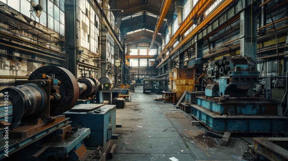 Abandoned Industrial Factory Interior Abandoned Industrial Factory Interior