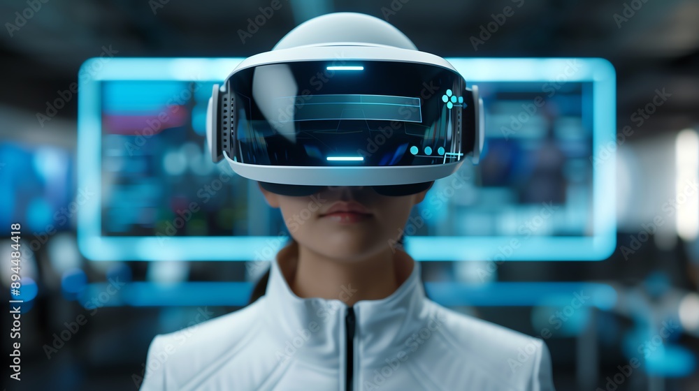 Elearning, futuristic virtual interfaces, immersive digital experience Elearning, futuristic virtual interfaces, immersive digital experience