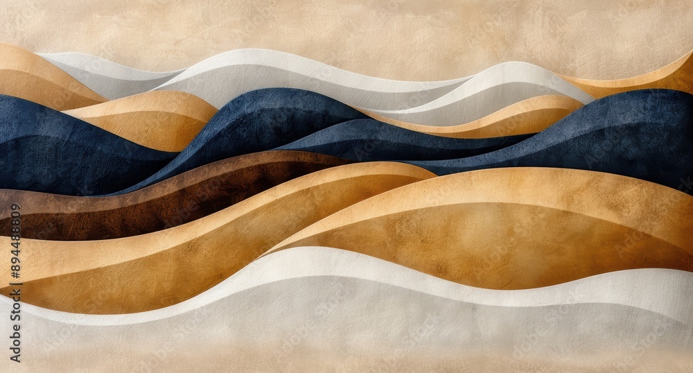 abstract landscape with rolling hills and mountains abstract landscape with rolling hills and mountains