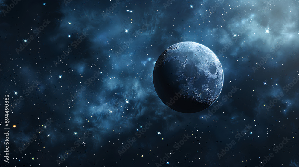 Beautiful view of galaxy, moon and stars, Background
Beautiful view of galaxy, moon and stars, Background