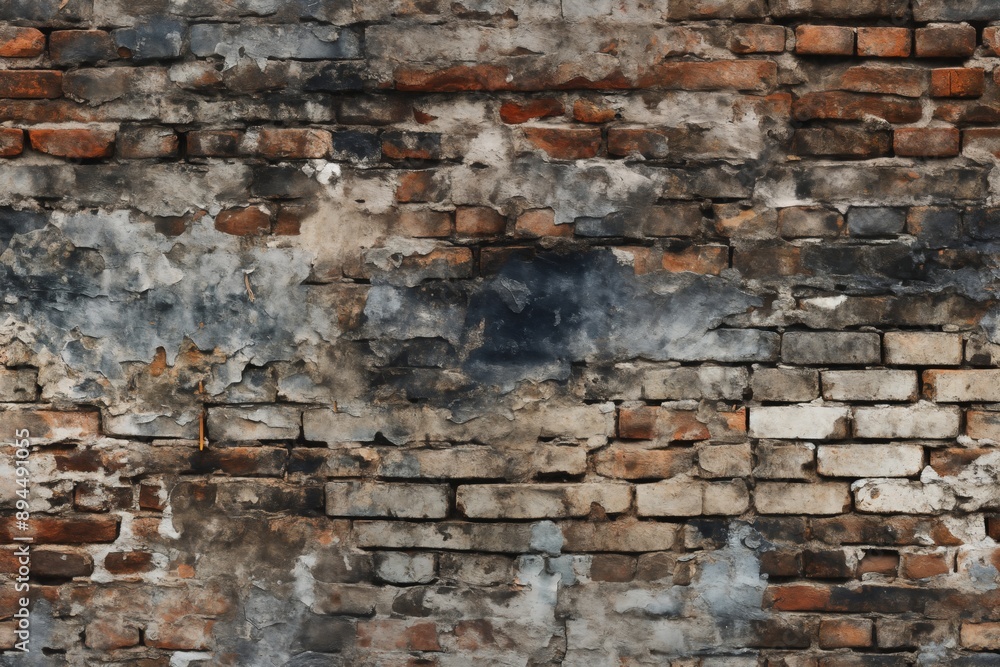 Fototapeta premium old brick wall brown color for background or texture