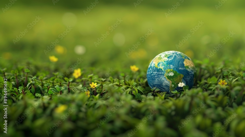 Miniature of Earth with Copy Space Background Miniature of Earth with Copy Space Background