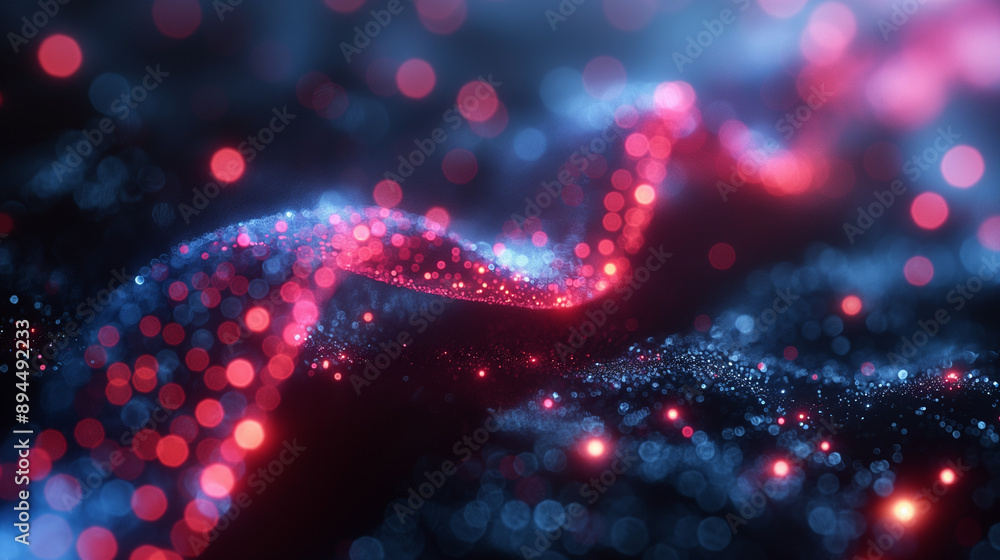 Blue and red neon light backdrop featuring DNA technology, genome research, and genetic biotechnology, emphasizing human DNA genes, genetics science, and molecular technology in healthcare. Blue and red neon light backdrop featuring DNA technology, genome research, and genetic biotechnology, emphasizing human DNA genes, genetics science, and molecular technology in healthcare.