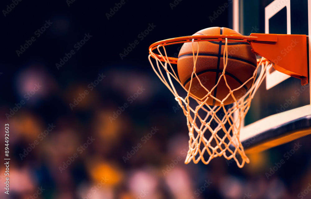 Scoring the winning points at a basketball game Scoring the winning points at a basketball game