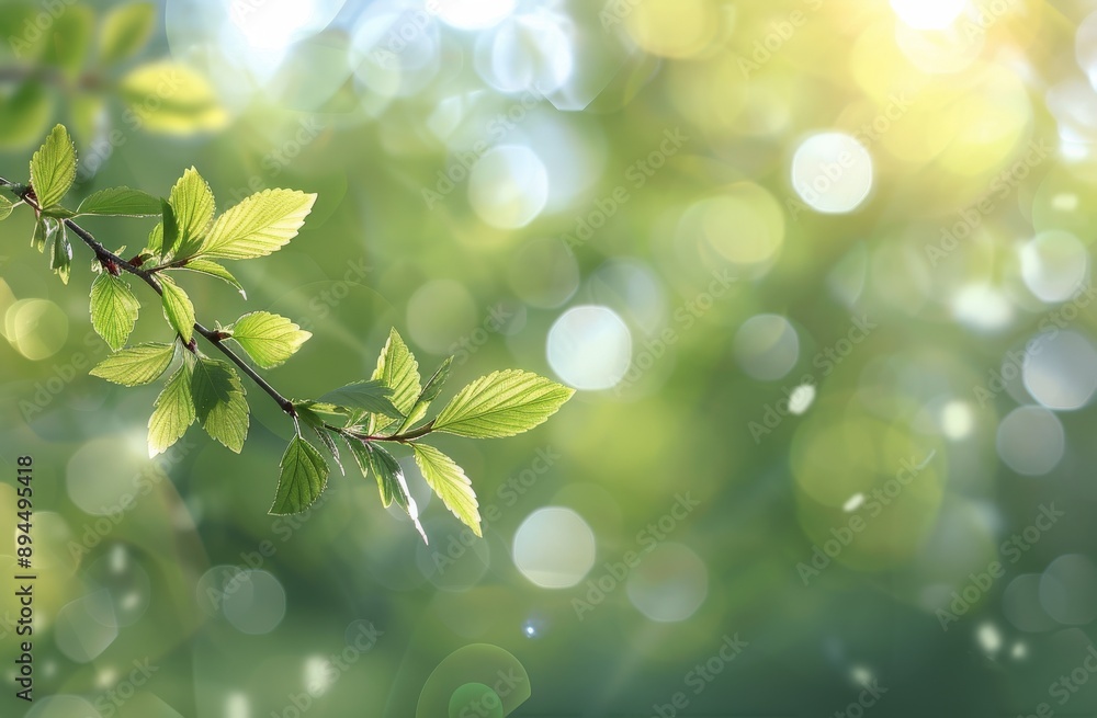 Sunlight Through Green Leaves Sunlight Through Green Leaves