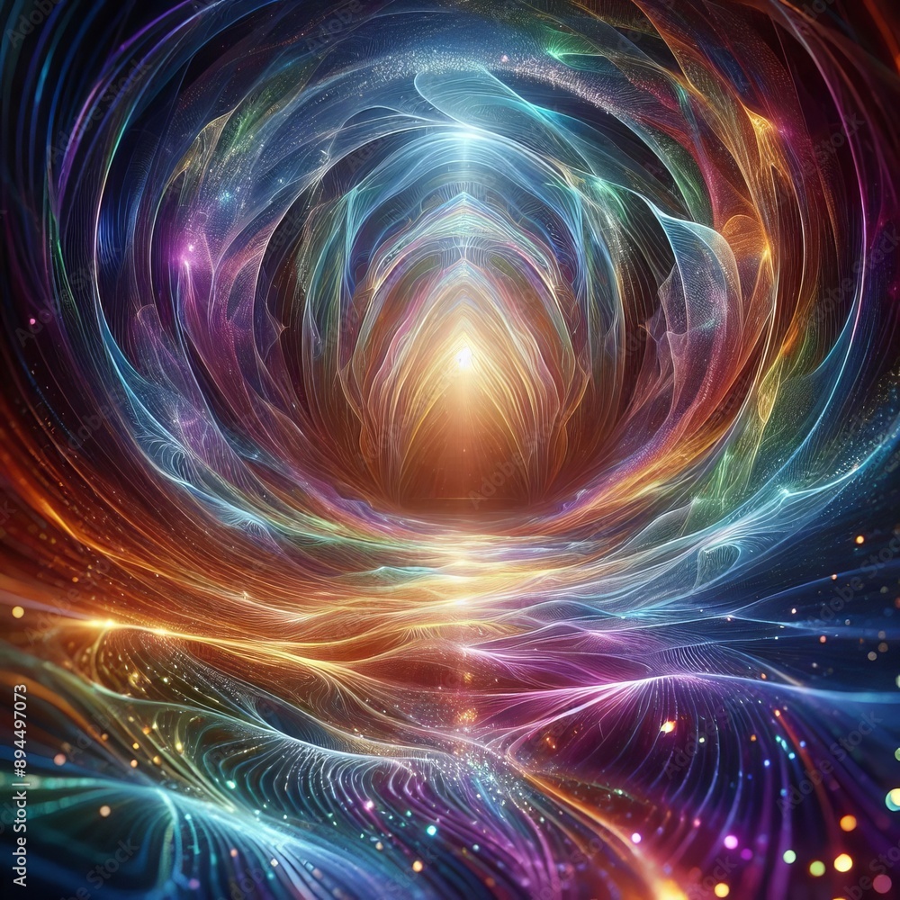 185 146. A holographic image of a shimmering rainbow, with color 185 146. A holographic image of a shimmering rainbow, with color