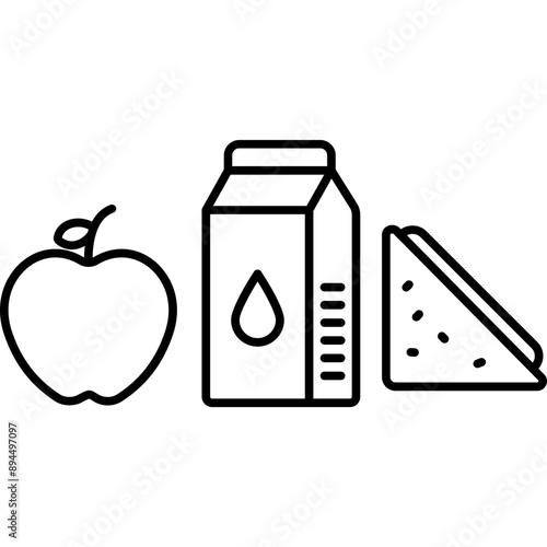 Food And Drink vector icon in outline style 