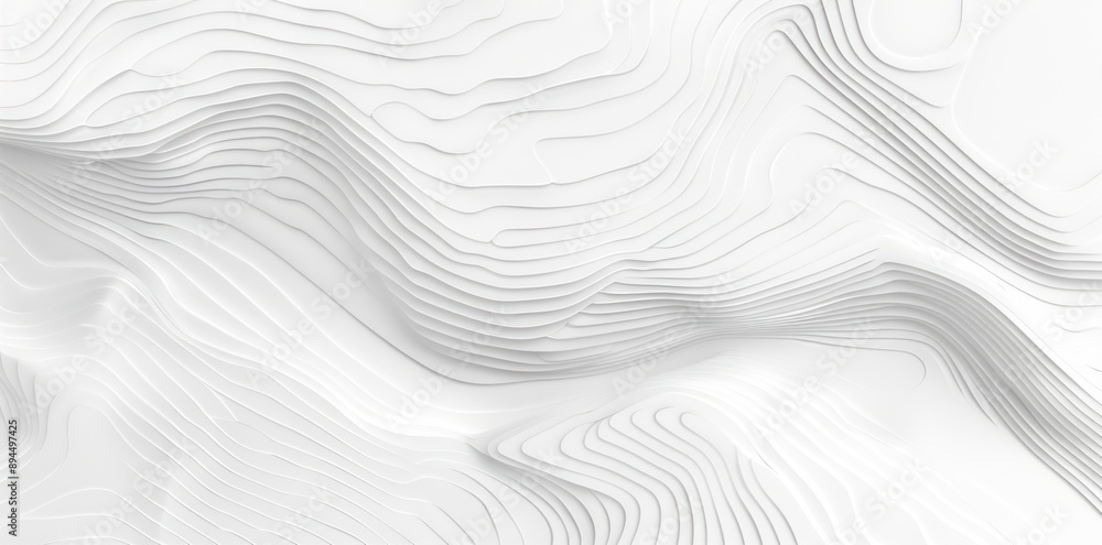 Abstract White Topography Background Abstract White Topography Background