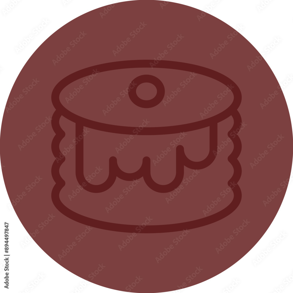 Pancake Vector Line Maroon Circle Maroon Pancake Vector Line Maroon Circle Maroon