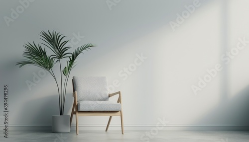 Pink Armchair in Sunlight