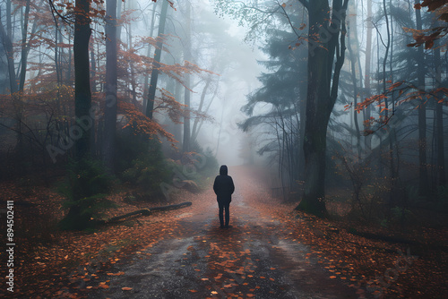 At the Crossroads: Navigating Life's Tough Decisions in a Misty Forest