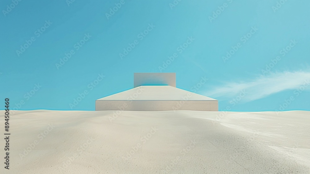 Top-down close-up of a single solar cell, blue sky background ...