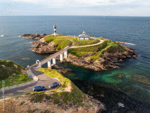 Faro de Isla Pancha en Ribadeo Lugo Galicia