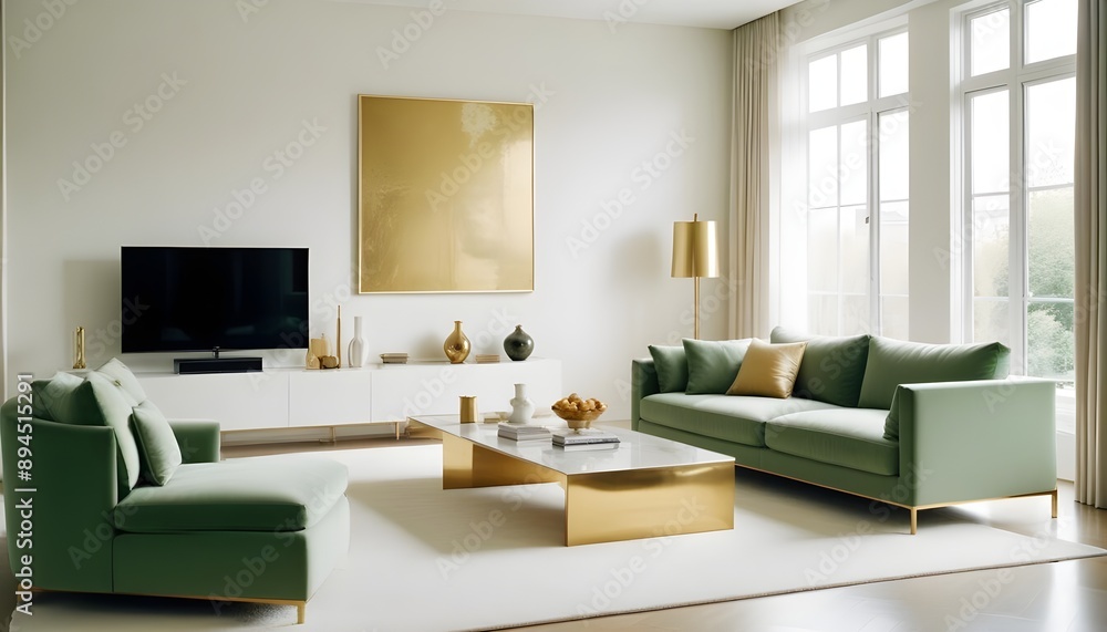 Photo interior modern design room 3d illustration Photo interior modern design room 3d illustration