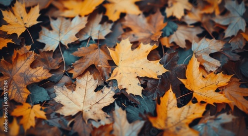 Autumn Leaves in Sunlight