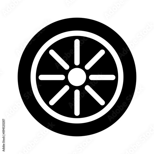 Wheel icon vector illustration graphic design
