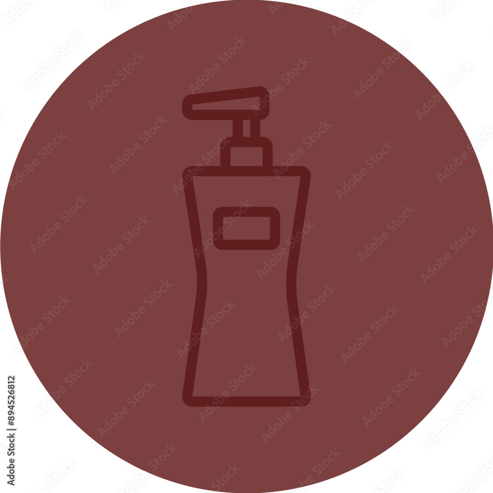 Body lotion Vector Line Maroon Circle Maroon Body lotion Vector Line Maroon Circle Maroon