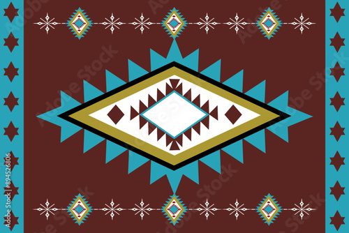 illustration of an background. carpet hobo cloth rug flag pattern seamless ethnic geometric 