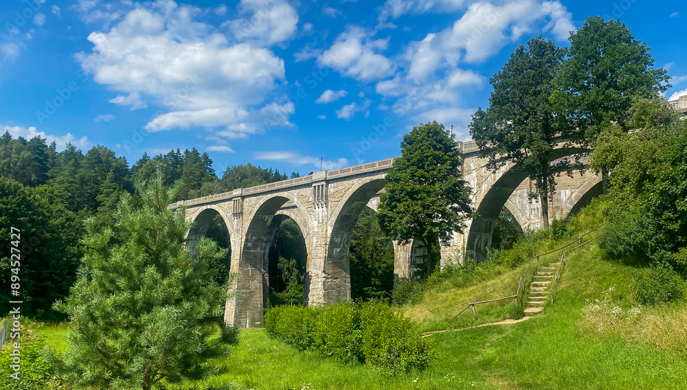 Fototapeta premium Old Railway Bridges in Stańczyki
