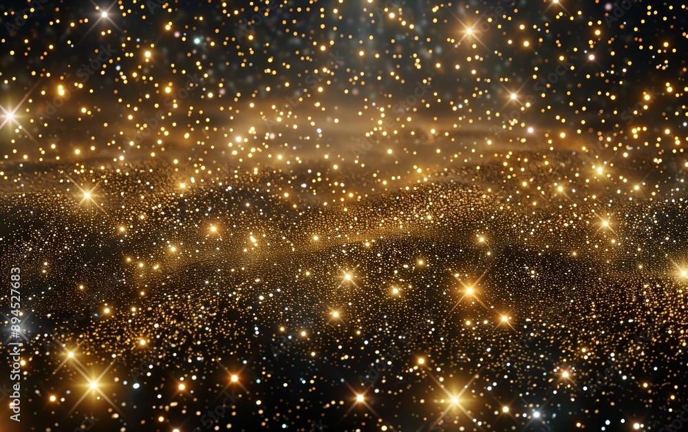 Golden dust background,created with Generative AI tecnology. Golden dust background,created with Generative AI tecnology.