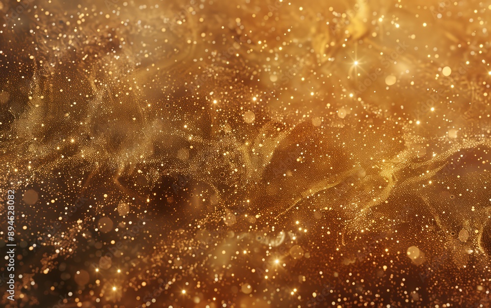 Golden dust background,created with Generative AI tecnology. Golden dust background,created with Generative AI tecnology.
