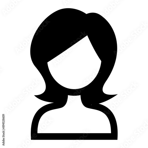 Woman hairstyle icon vector illustration graphic design