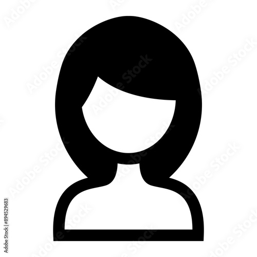 Woman hairstyle icon vector illustration graphic design