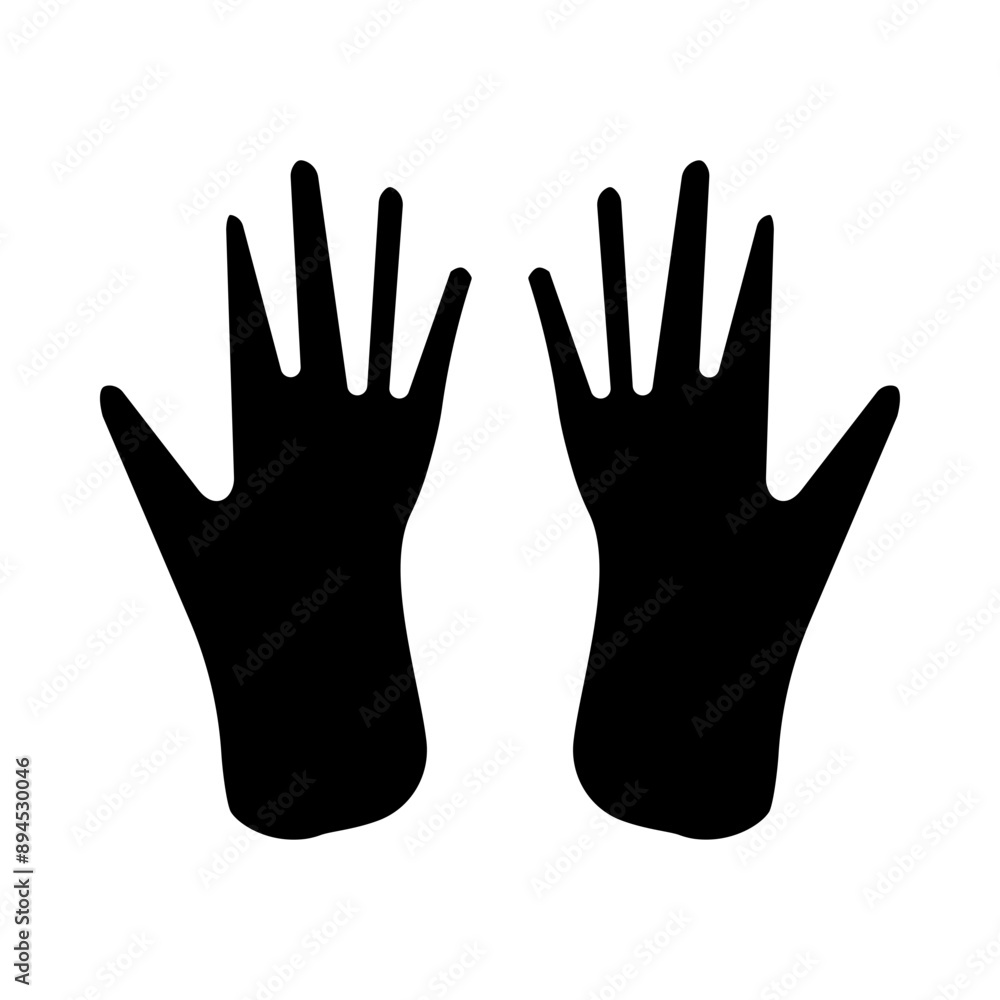 Obraz premium Surgical Gloves glyph icon