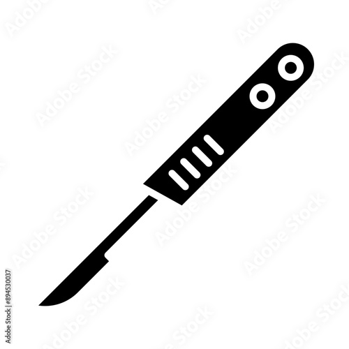 Scalpel glyph icon