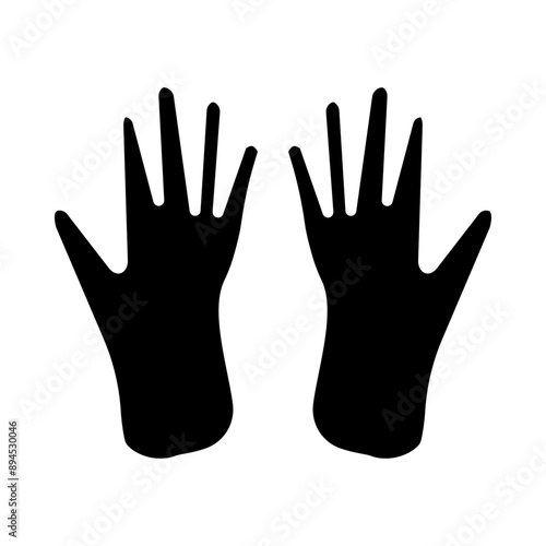 Surgical Gloves glyph icon